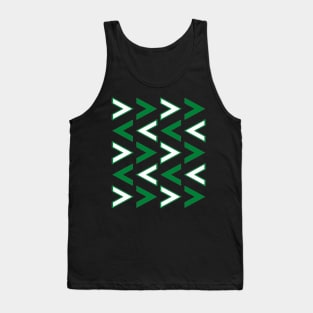 Arrows green white Tank Top